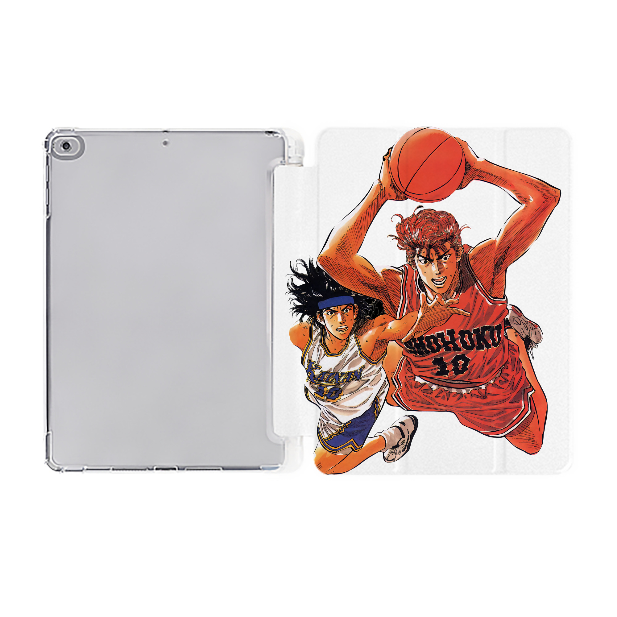（画像用） SLAM DUNK／スラムダンク IPad ケース ペン収納付き 三つ折りスタンド PUレザー×シリコン 対応機種9.5/10.5/10.9インチ